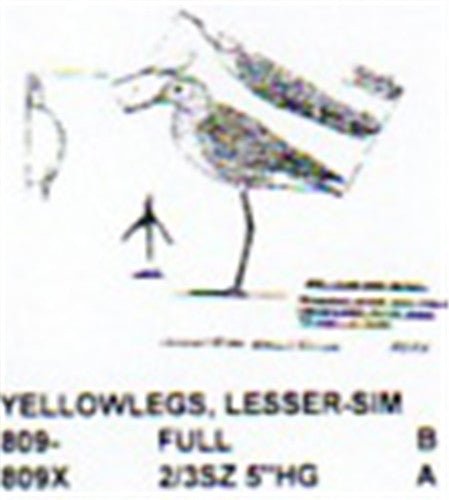 Lesser Yellowlegs Carving Pattern - Cherry Tree Toys