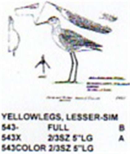 Lesser Yellowlegs Standing Carving Pattern - Cherry Tree Toys