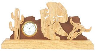 Lonesome Canyon Clock Scroll Saw Pattern - Cherry Tree Toys