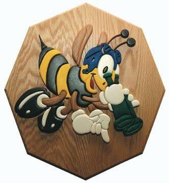 Look - out Bee Intarsia Plan - Cherry Tree Toys