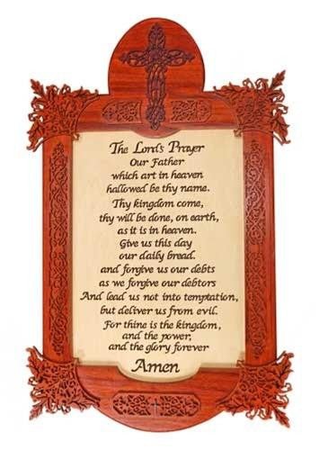 Prayer Script Scroll Lord's Prayer Scroll Saw Plan – Cherry Tree Toys