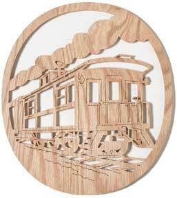 Lucky Caboose Scroll Saw Pattern - Cherry Tree Toys