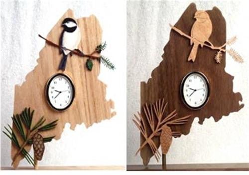 Maine Scroll Saw Clock Pattern - Cherry Tree Toys