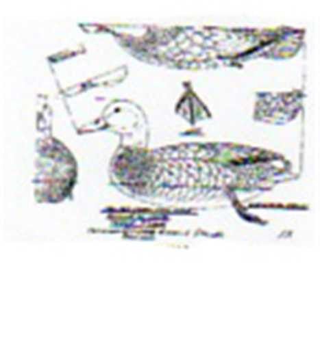 Mallard Resting on Water Carving Pattern - Cherry Tree Toys