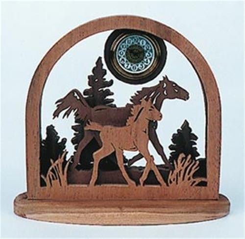 Mare And Colt Scroll Saw Clock Plan - Cherry Tree Toys