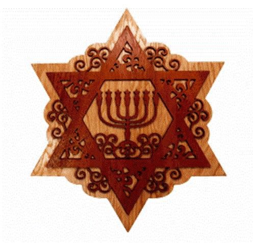 Menorah Star Scroll Saw Plan - Cherry Tree Toys