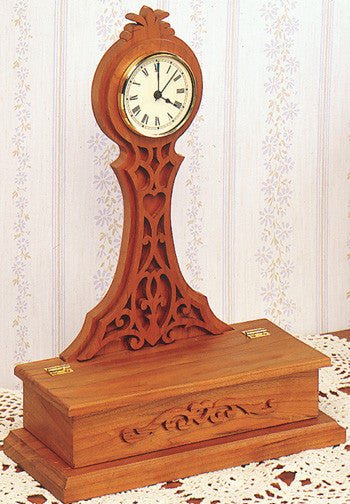 Mini Banjo Style Mantle Clock Scroll Saw Pattern - Cherry Tree Toys