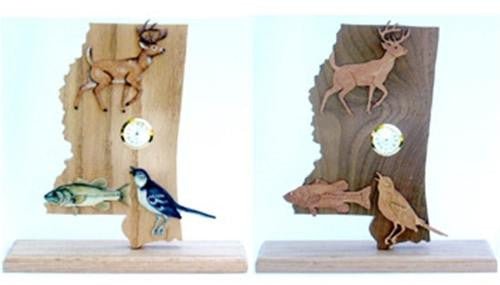 Mississippi Scroll Saw Clock Pattern - Cherry Tree Toys