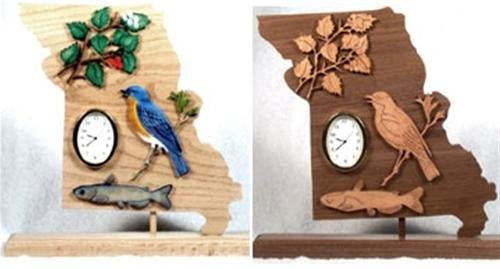 Missouri Scroll Saw Clock Pattern - Cherry Tree Toys