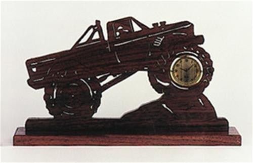 Monster Truck Scroll Saw Clock Plan - Cherry Tree Toys