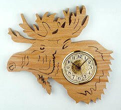 Moose Scroll Saw Clock Pattern - Cherry Tree Toys