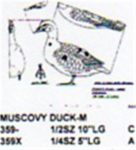 Muscovy Duck Standing Carving Pattern - Cherry Tree Toys