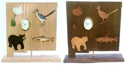 New Mexico Scroll Saw Clock Pattern - Cherry Tree Toys