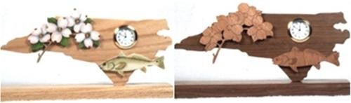 North Carolina Scroll Saw Clock Pattern - Cherry Tree Toys