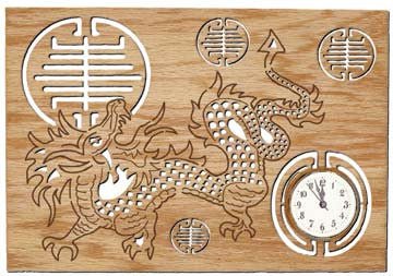 Oriental Dragon Clock Pattern - Cherry Tree Toys