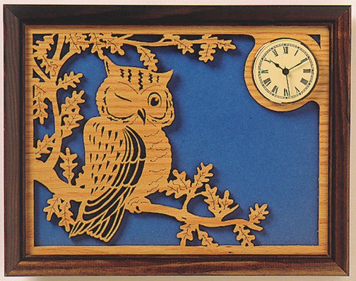 Owl Clock Scroll Saw Pattern - Cherry Tree Toys