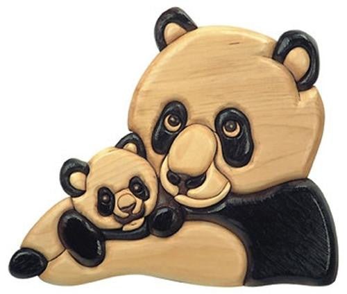 Pandas Intarsia Plan - Cherry Tree Toys