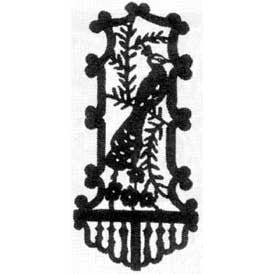 Peacock Wall Bracket Pattern - Cherry Tree Toys