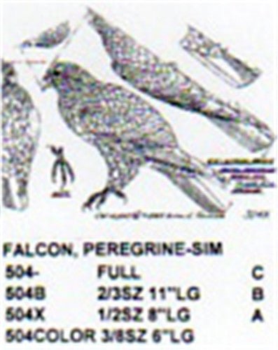 Peregrine Falcon Perching Carving Pattern - Cherry Tree Toys