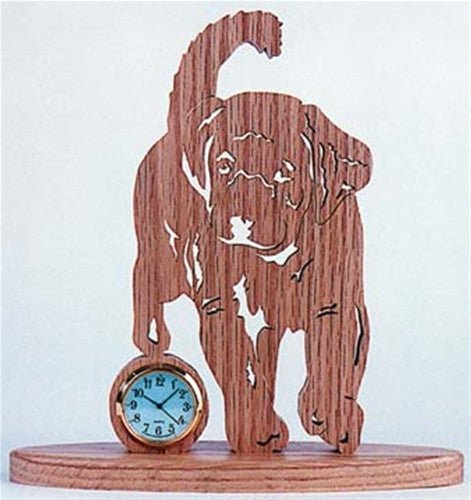 Playful Puppy Clock Scroll Saw Pattern - Cherry Tree Toys