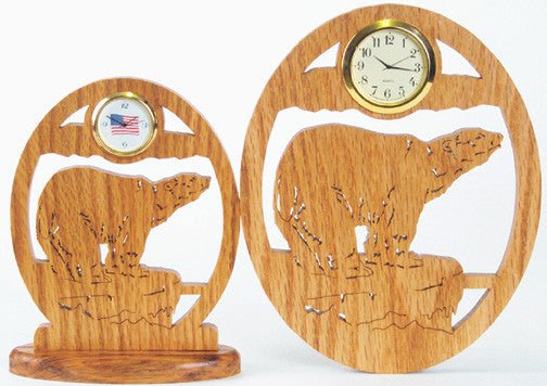 Polar Bear Clock Scroll Saw Pattern - Cherry Tree Toys