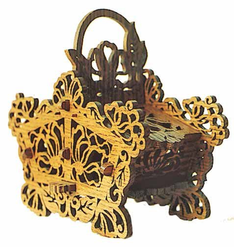 Posey Work Basket Scroll Saw Plan - Cherry Tree Toys