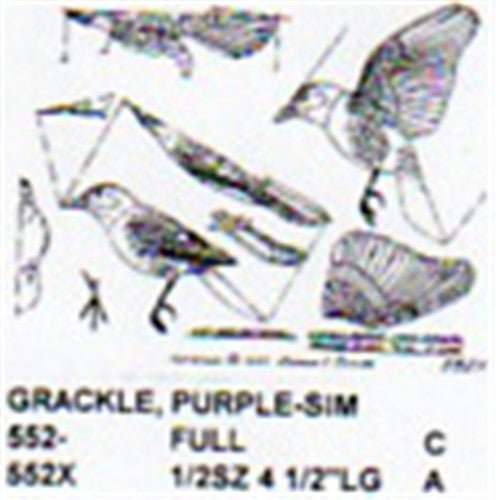 Purple Grackle Carving Pattern - Cherry Tree Toys