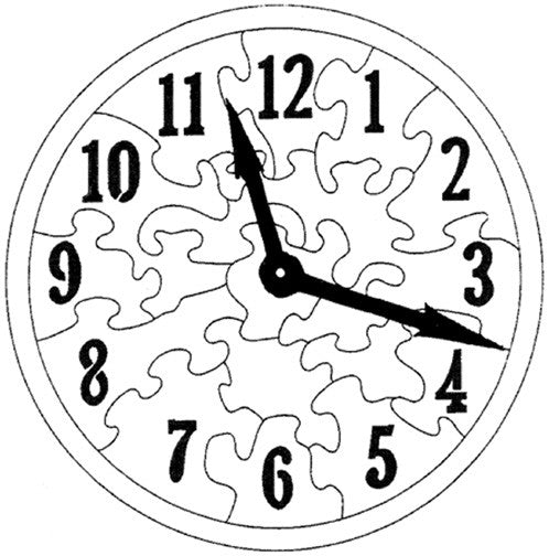 Puzzle Clock Pattern - Cherry Tree Toys