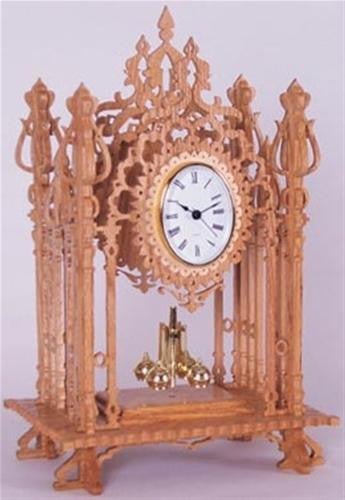 Queen Ann Scroll Saw Clock Pattern - Cherry Tree Toys