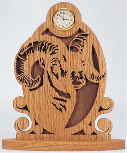 Ram Clock Scroll Saw Pattern - Cherry Tree Toys