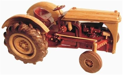 Red Belly Tractor Toy Woodworking Plan - Cherry Tree Toys