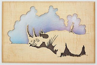 Rhino Scroll Saw Pattern - Cherry Tree Toys