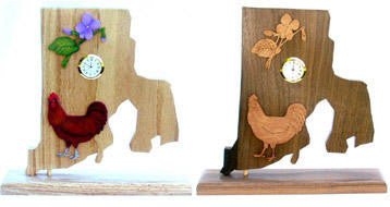 Rhode Island Scroll Saw Clock Pattern - Cherry Tree Toys