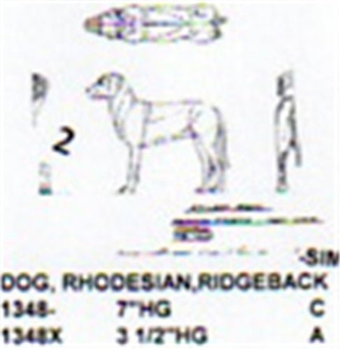 Rhodesian Ridgeback Standing 3 1/2" High - Cherry Tree Toys