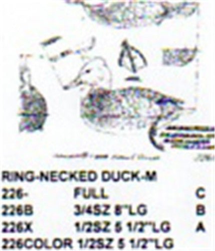 Ring Necked Duck Resting On Water Carving Pattern - Cherry Tree Toys