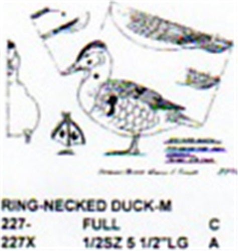 Ring Necked Duck Standing Carving Pattern - Cherry Tree Toys