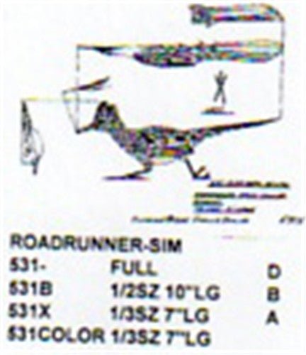 Roadrunner Carving Pattern - Cherry Tree Toys