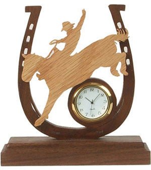 Rodeo Rider Clock Scroll Saw Pattern | Cherry Tree Toys