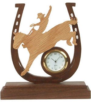 Rodeo Rider Clock Scroll Saw Pattern - Cherry Tree Toys