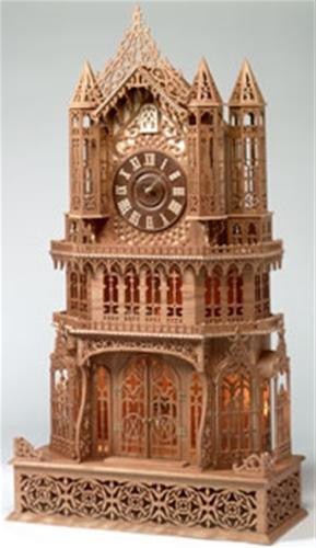 Roman Cathedral Scroll Saw Clock Plan - Cherry Tree Toys