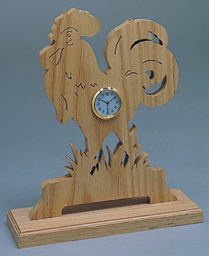 Rooster Cluck Clock Scroll Saw Pattern - Cherry Tree Toys