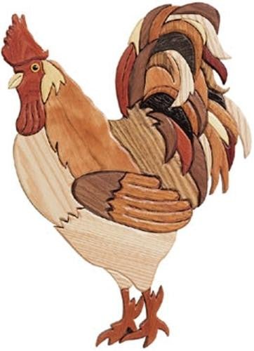 Rooster Intarsia Plan - Cherry Tree Toys