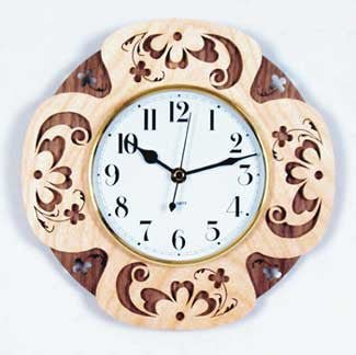 Rosemaling Kitchen Clock Plan - Cherry Tree Toys