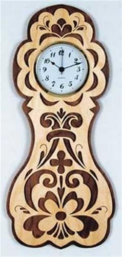 Rosemaling Wall Clock Plan - Cherry Tree Toys