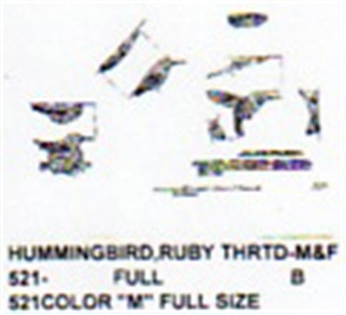 Ruby Throated Hummingbird Carving Pattern - Cherry Tree Toys