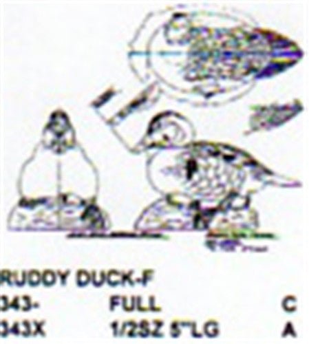 Ruddy Duck Female Nesting Carving Pattern - Cherry Tree Toys