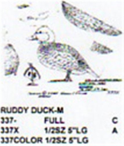 Ruddy Duck Standing Carving Pattern - Cherry Tree Toys