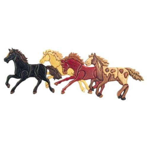 Running Horses Intarsia Plan - Cherry Tree Toys