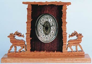 Rustic Deer Clock Pattern - Cherry Tree Toys