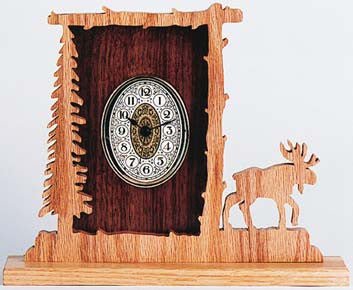 Rustic Moose Clock Scroll Saw Pattern - Cherry Tree Toys